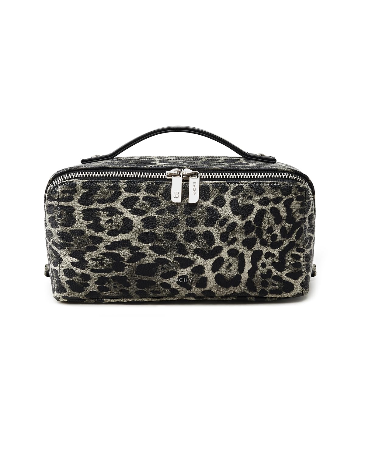 Large Flat-Open Travel Makeup Bag in Waterproof PU Leather
