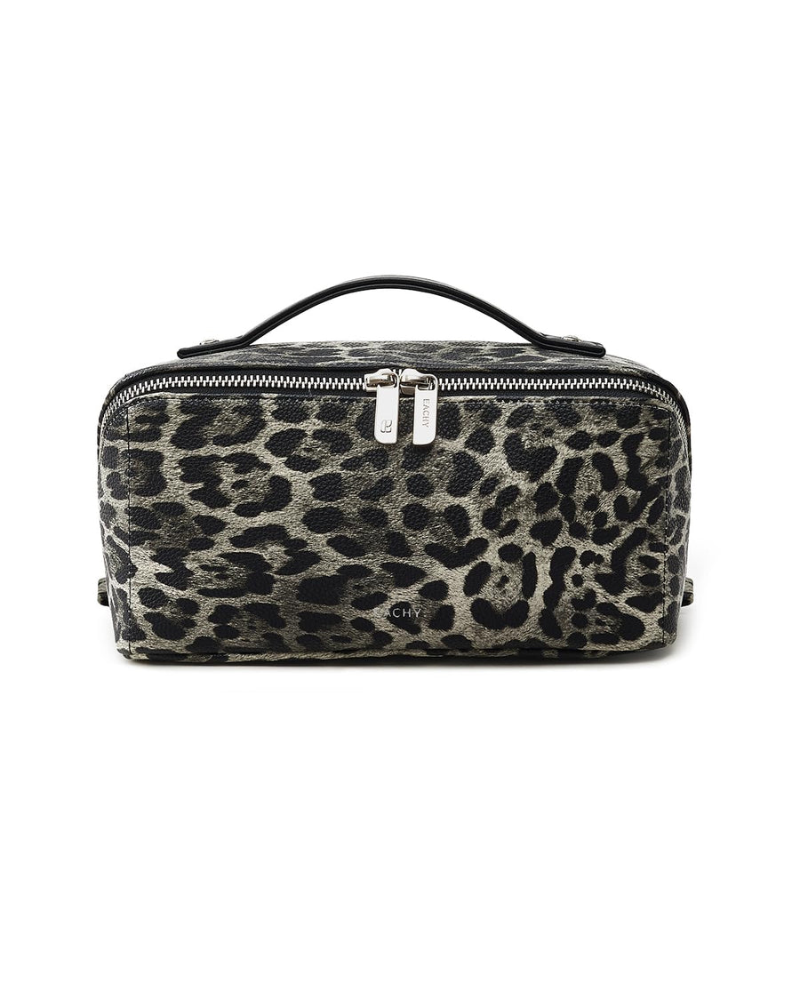 Large Flat-Open Travel Makeup Bag in Waterproof PU Leather