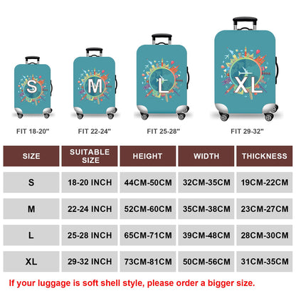 Protective Luggage Cover for 18–32 Inch Suitcases