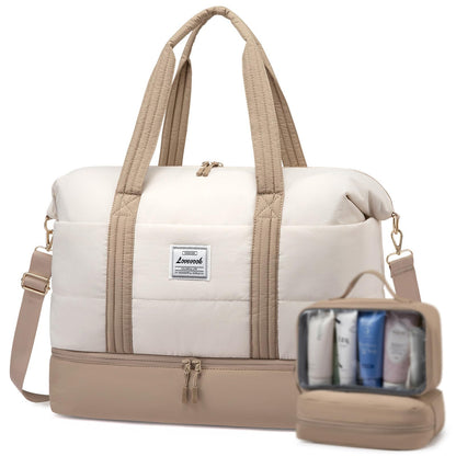 LOVEVOOK Travel Duffle Bag,Weekender Bags for Women with Shoe Compartment