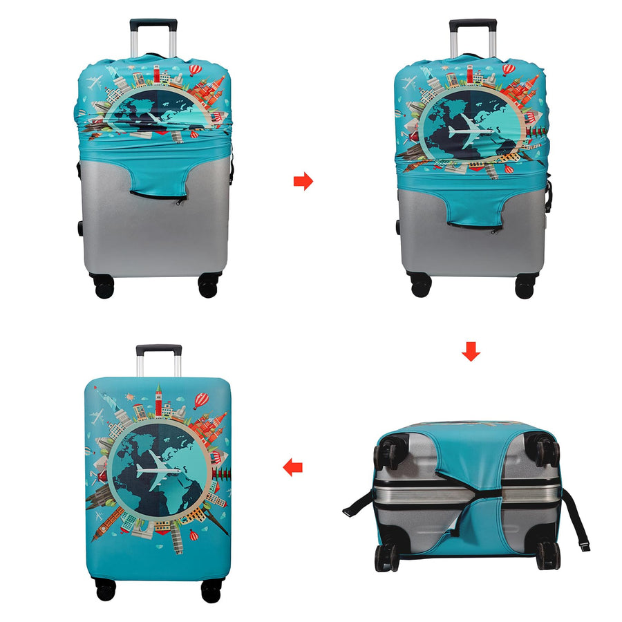 Protective Luggage Cover for 18–32 Inch Suitcases