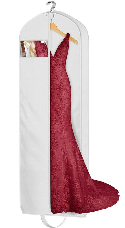 Gusseted Long Garment Bag for Dresses and Gowns