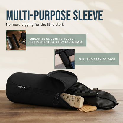 3-Piece Travel Toiletry Bag Set with Organized Storage