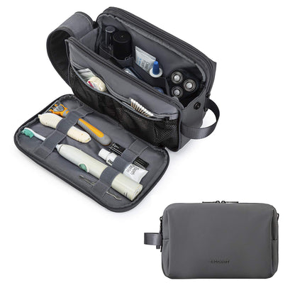 Water-Resistant Hanging Toiletry Bag with Full-Size Storage