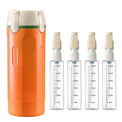 4-in-1 Leakproof Refillable Travel Pump Bottle Set