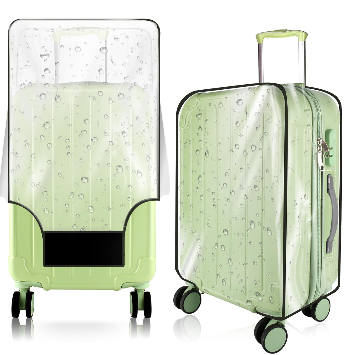 Thick Clear Protective Luggage Cover for Suitcases