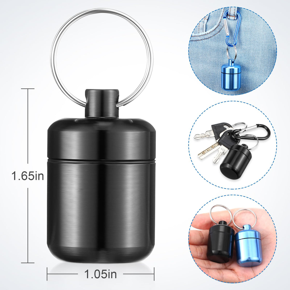 Hicarer 4 Pack Ear Plug Carrying Case