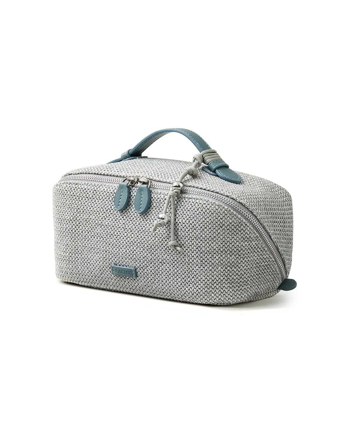 Large Flat-Open Travel Makeup Bag in Waterproof PU Leather