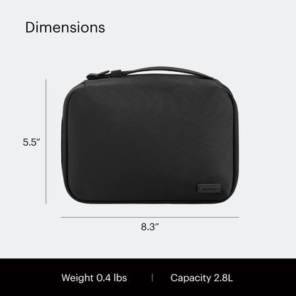 Water-Repellent Travel Cosmetics Bag with Organized Storage