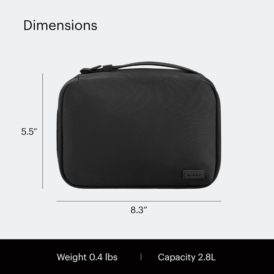 Water-Repellent Travel Cosmetics Bag with Organized Storage