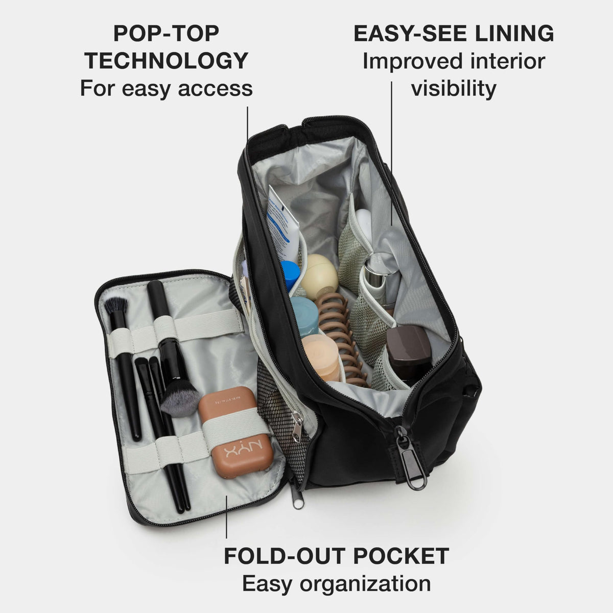 5L Weatherproof Travel Dopp Kit with Easy-Access Top
