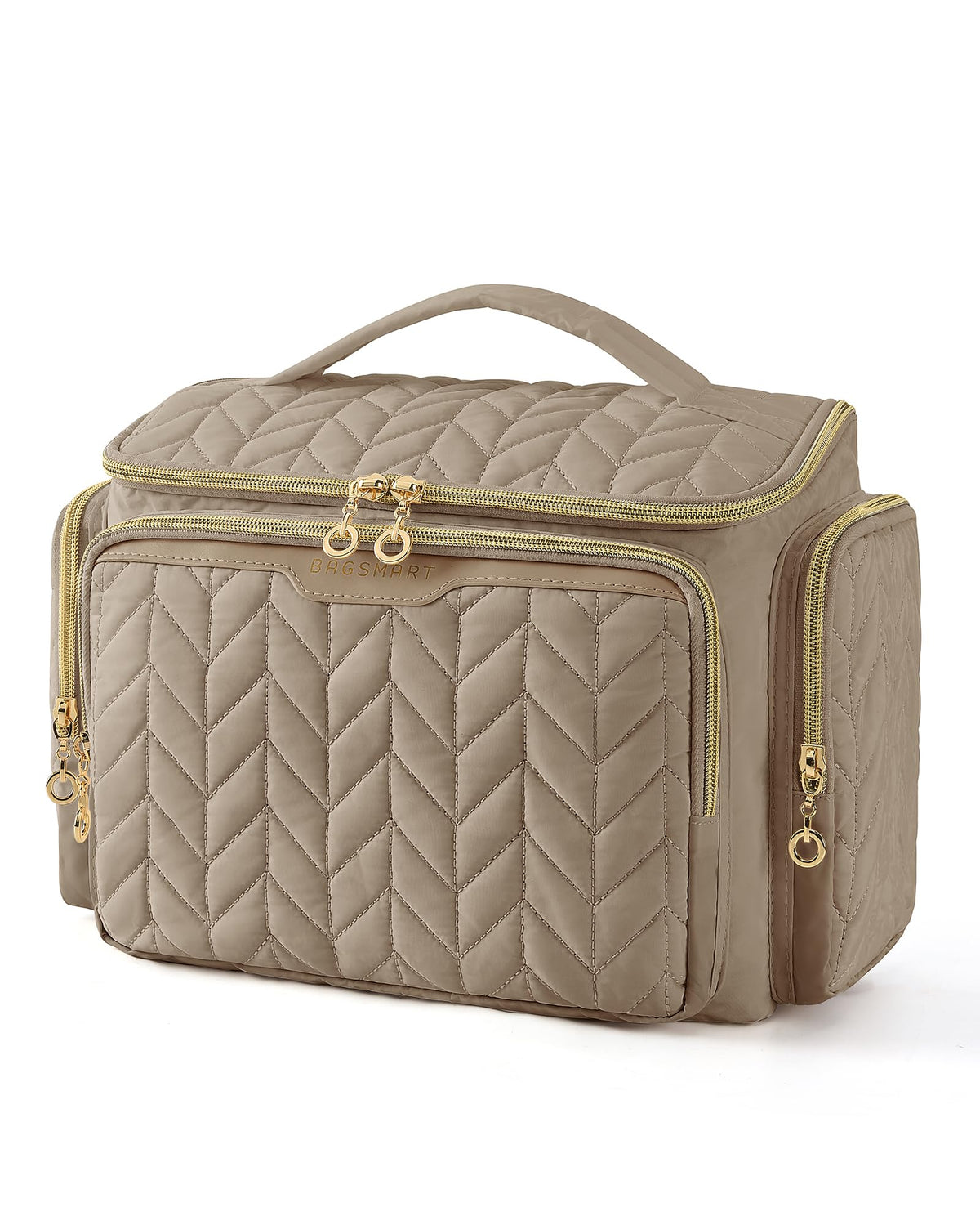 Large Wide-Open Travel Toiletry Bag with Handle