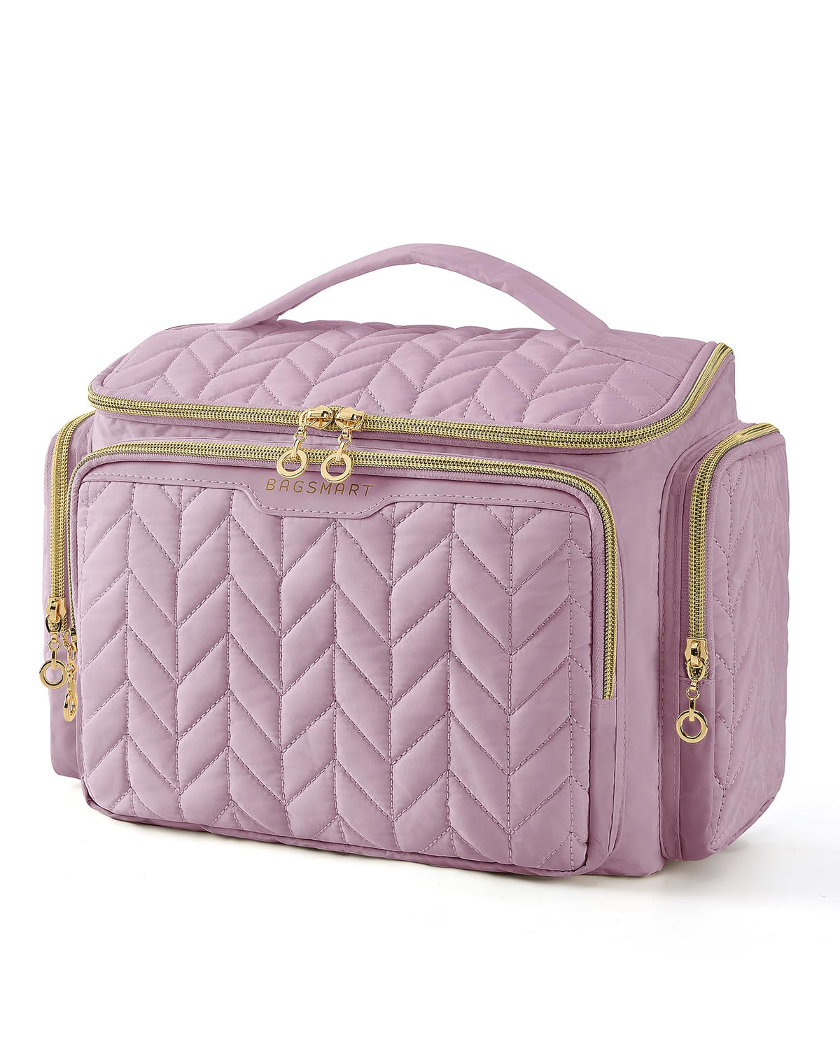 Large Wide-Open Travel Toiletry Bag with Handle