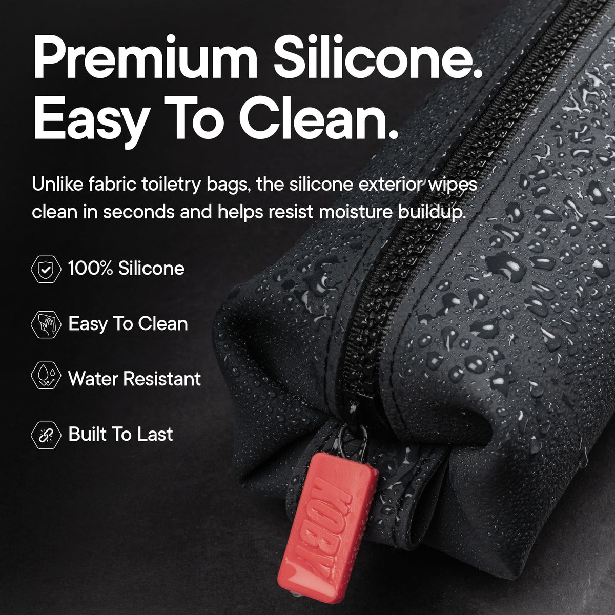 Water-Resistant Travel Dopp Kit with Easy-Access Opening
