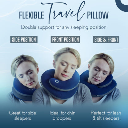 BCOZZY Travel Neck Pillow for Airplane, Head & Chin Support, Parent