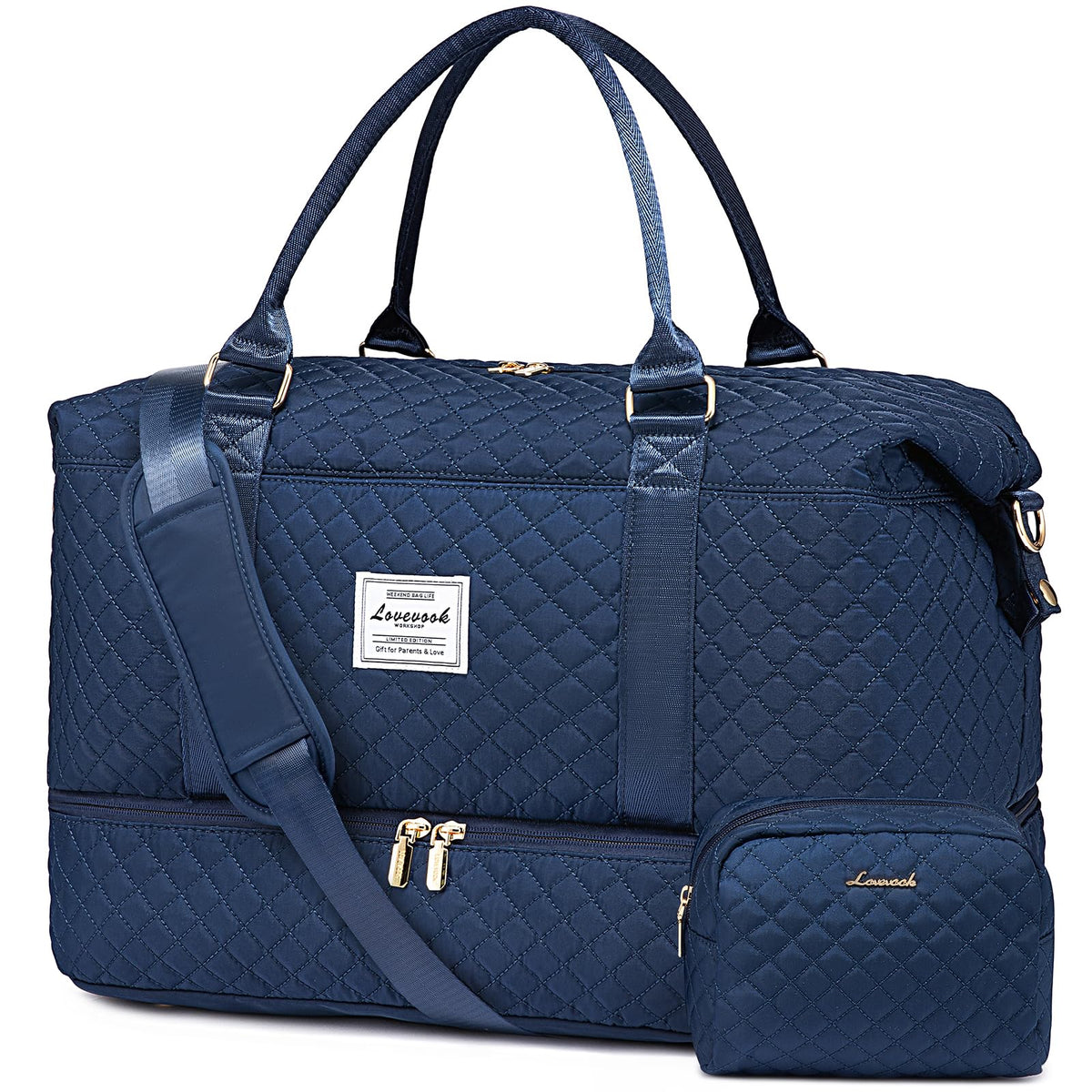 LOVEVOOK Travel Duffle Bag,Weekender Bags for Women with Shoe Compartment