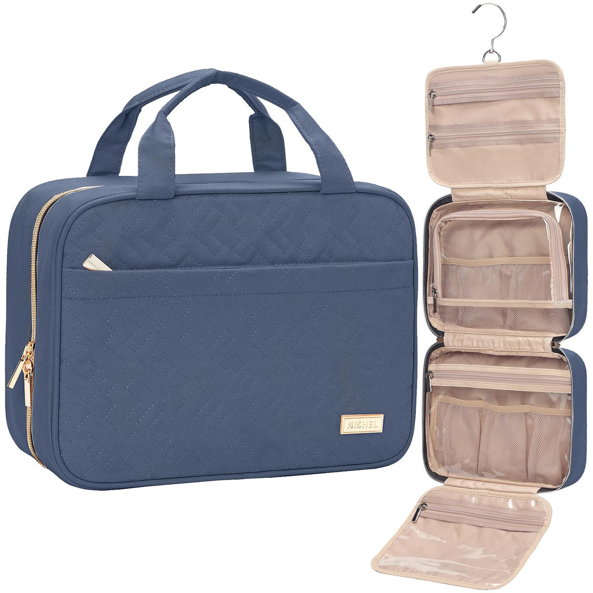 Hanging Travel Toiletry Bag for Full-Size Essentials