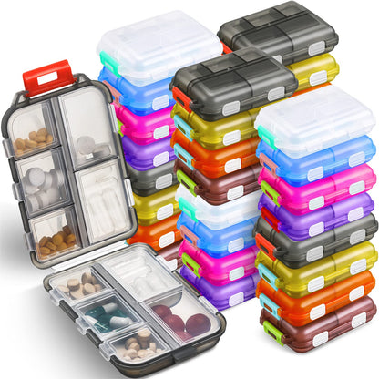 Travel Pill Organizer Bulk 10 Compartments Portable Pill Case