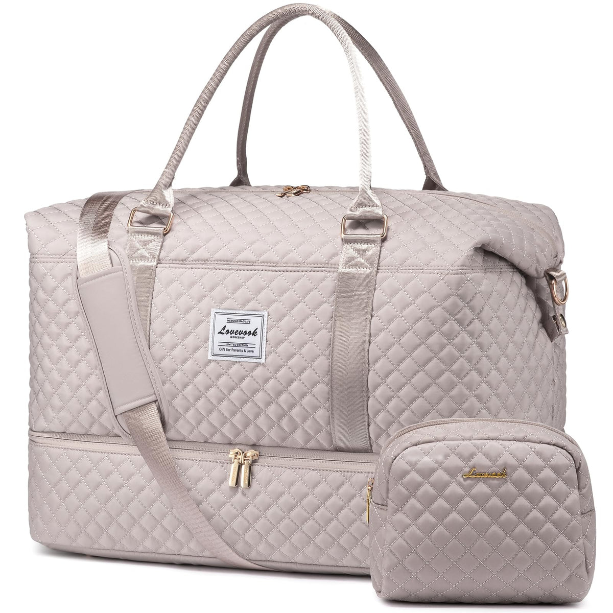 LOVEVOOK Travel Duffle Bag,Weekender Bags for Women with Shoe Compartment