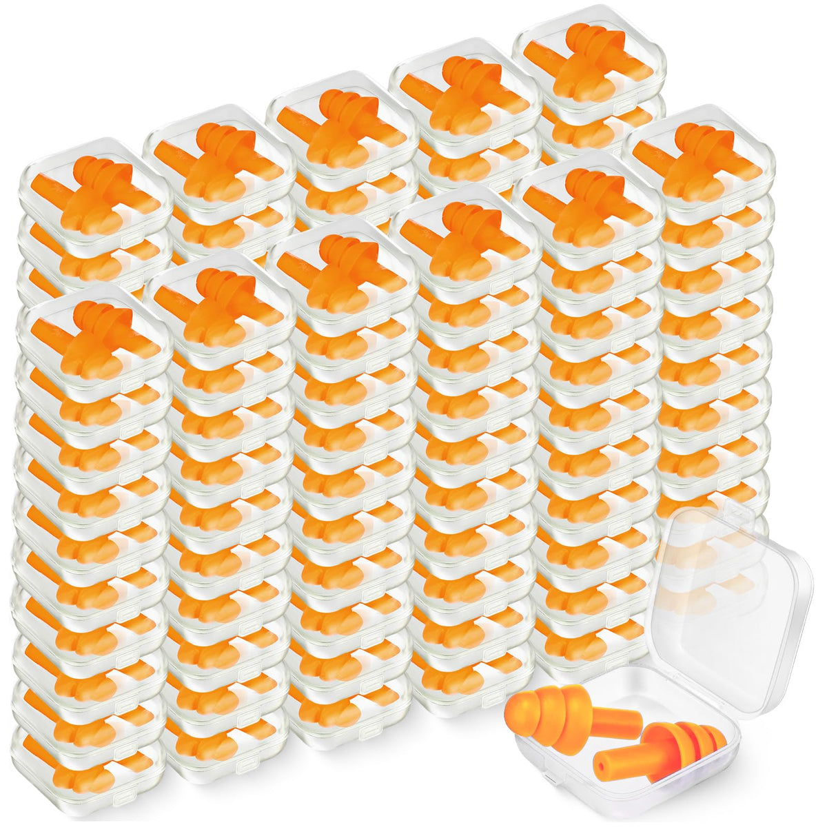 29dB Silicone Ear Plugs with Protective Carrying Case