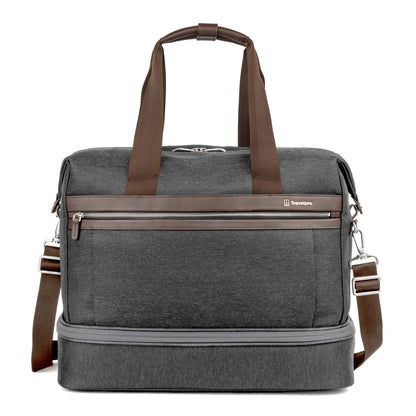 Travelpro Platinum Elite Carry on Soft Travel Drop-Bottom Weekender Bag, Overnight, Men and Women