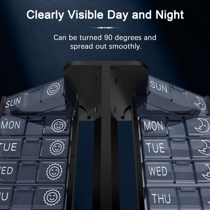 7-Day AM PM Pill Organizer with Detachable Cases