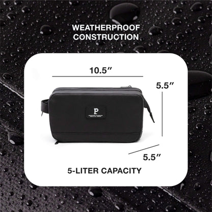 5L Weatherproof Travel Dopp Kit with Easy-Access Top