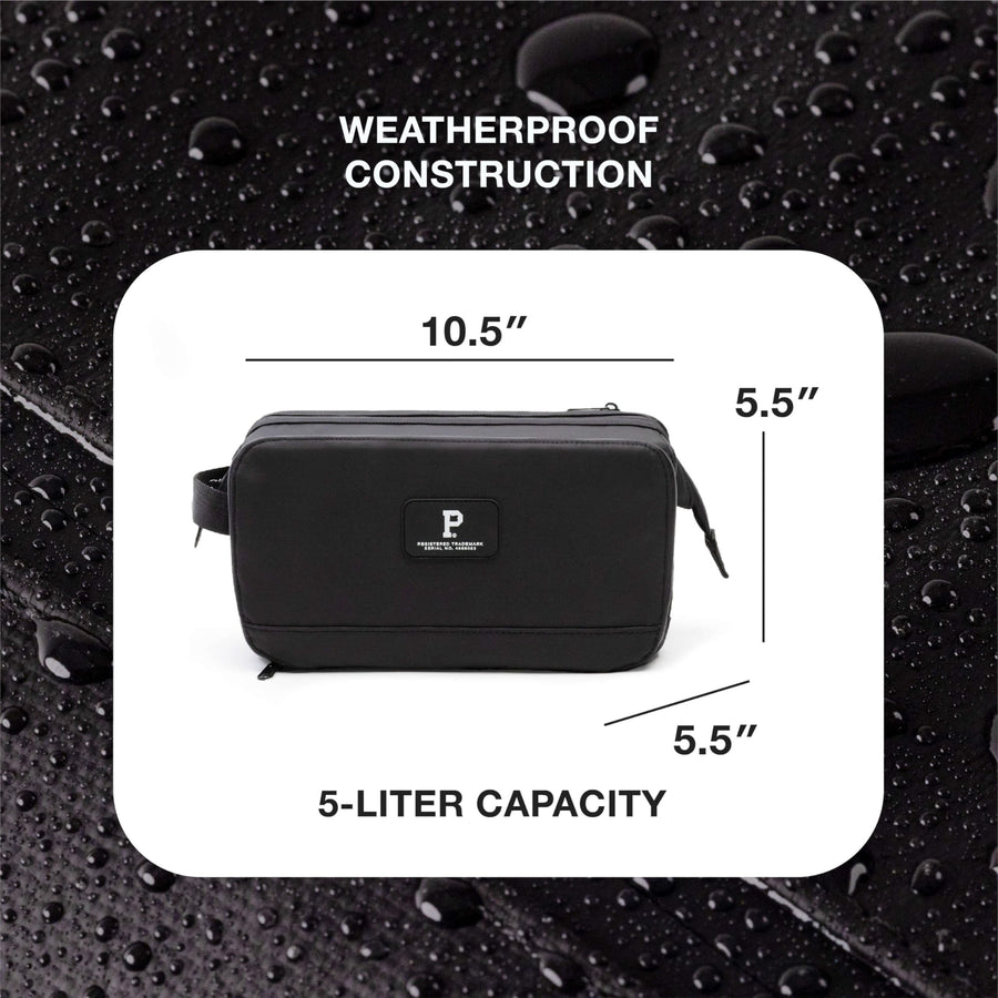 5L Weatherproof Travel Dopp Kit with Easy-Access Top