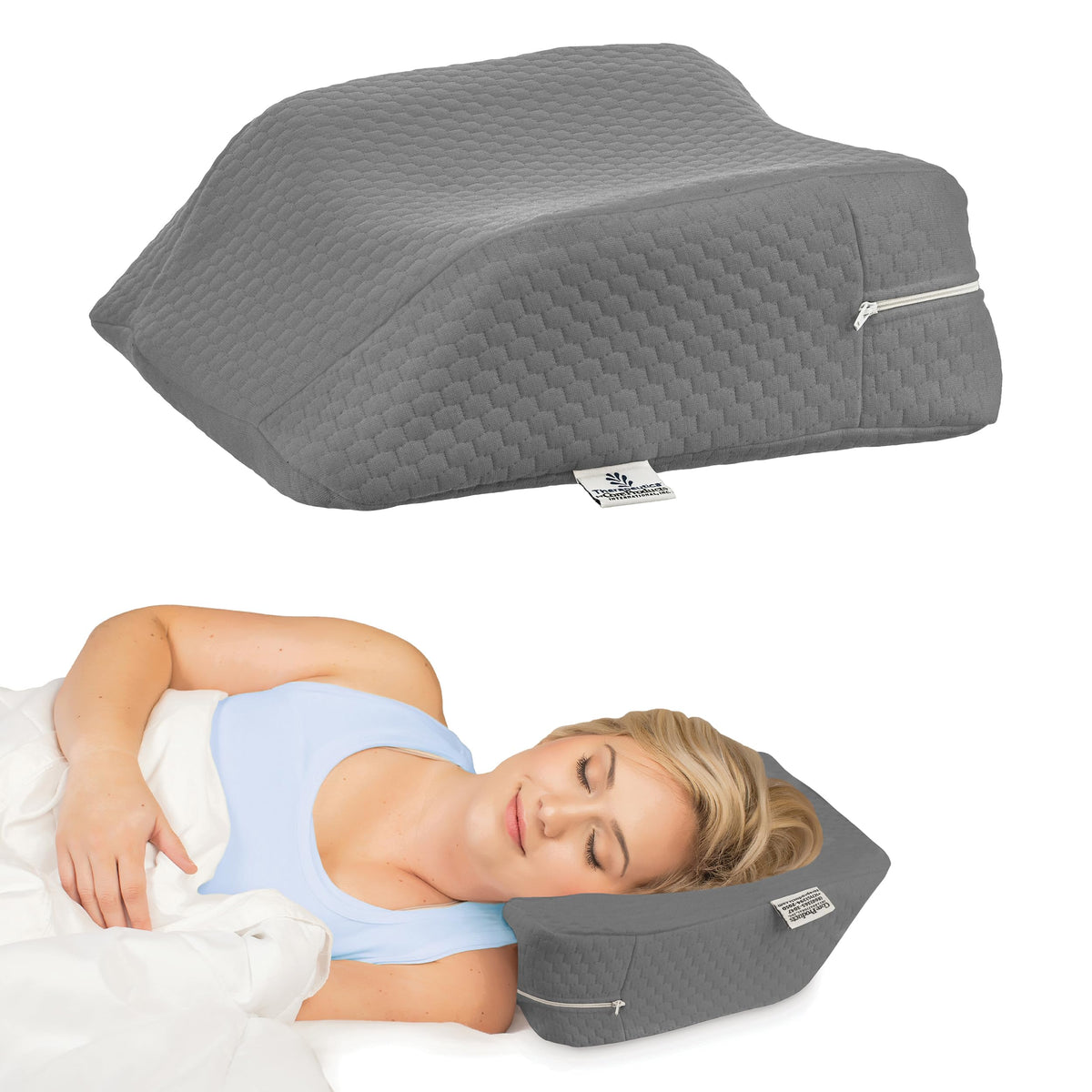 Therapeutica Ergonomic Travel Pillow Neck Pain Relief, Back & Side Sleeper