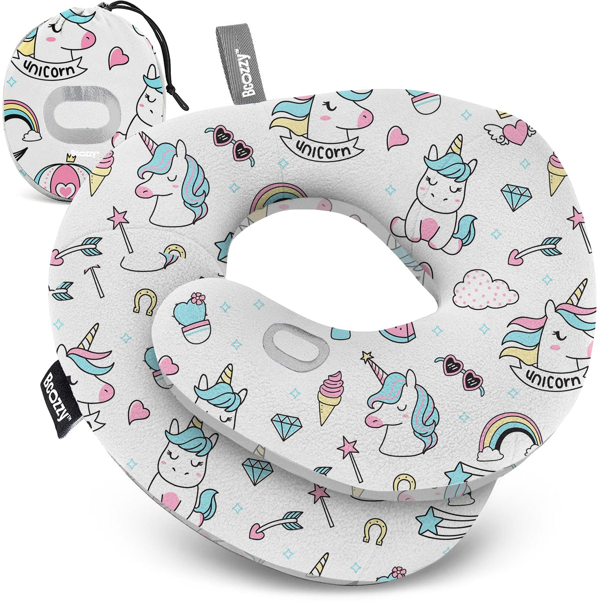 BCOZZY Travel Neck Pillow for Airplane, Head & Chin Support, Parent