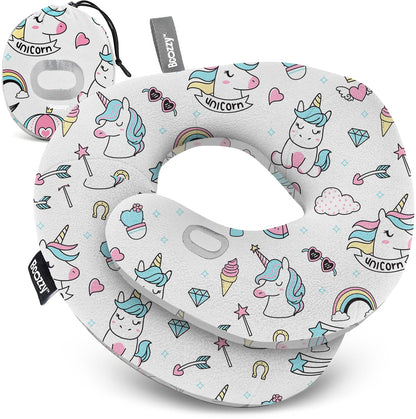BCOZZY Travel Neck Pillow for Airplane, Head & Chin Support, Parent