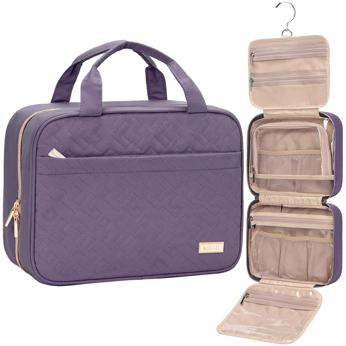 Hanging Travel Toiletry Bag for Full-Size Essentials