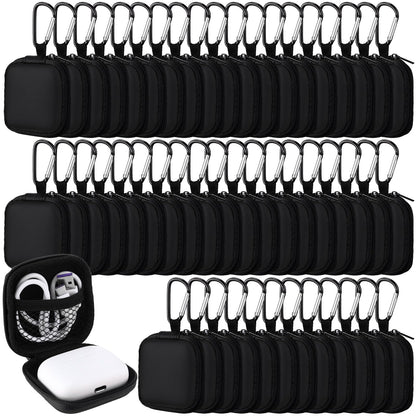 Paterr Square Earbud Case Pouch Bulk with Clip