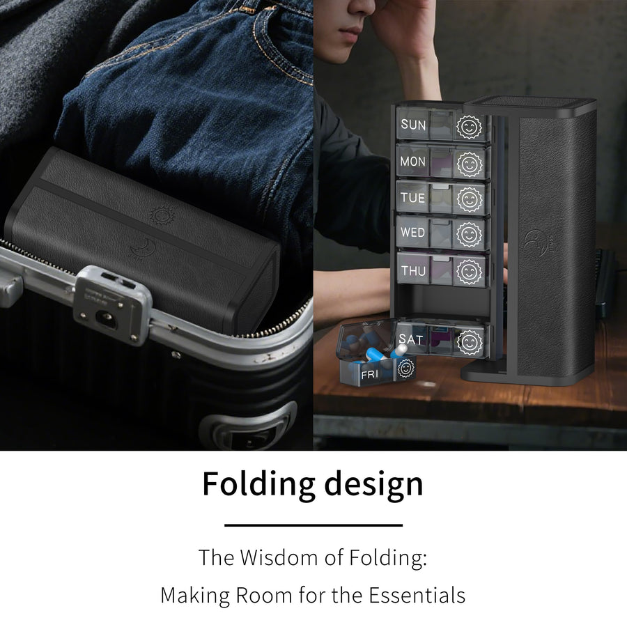 7-Day AM PM Pill Organizer with Detachable Cases