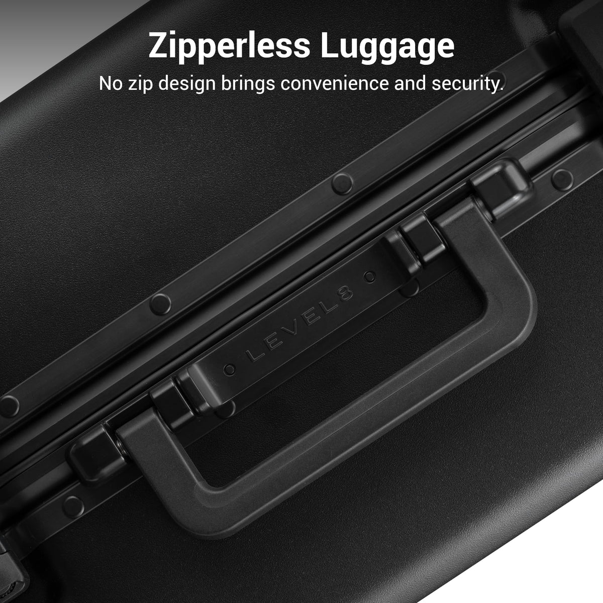 LEVEL8 Zipperless Luggage Hardshell Suitcases with Spinner Wheels