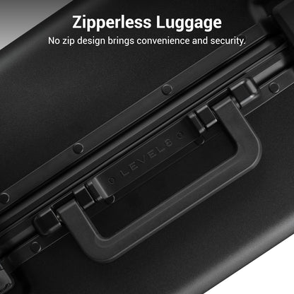 LEVEL8 Zipperless Luggage Hardshell Suitcases with Spinner Wheels