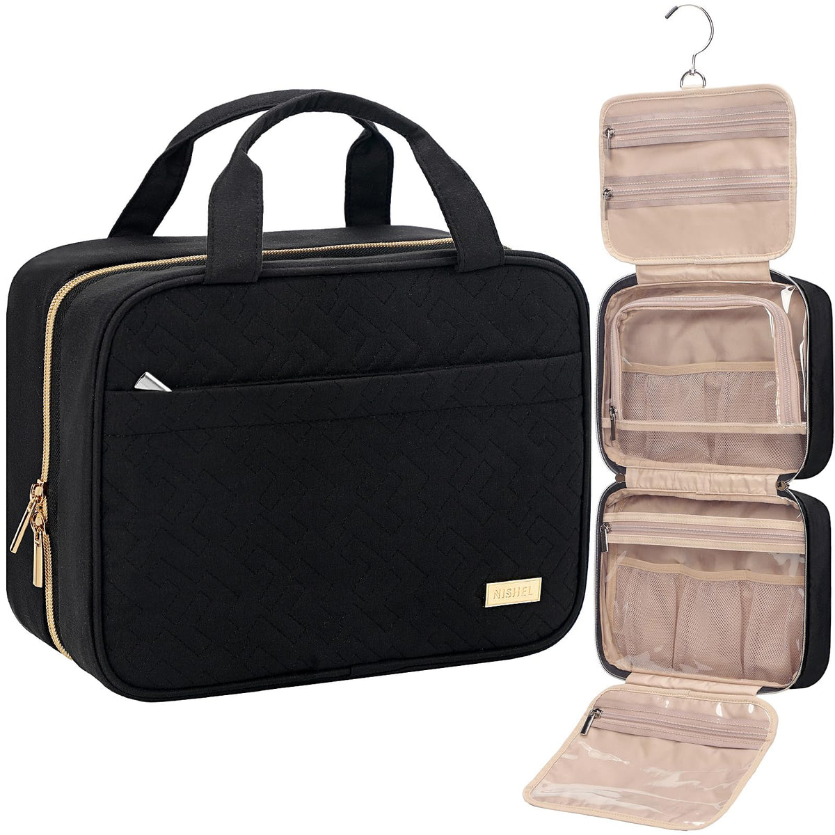 Hanging Travel Toiletry Bag for Full-Size Essentials