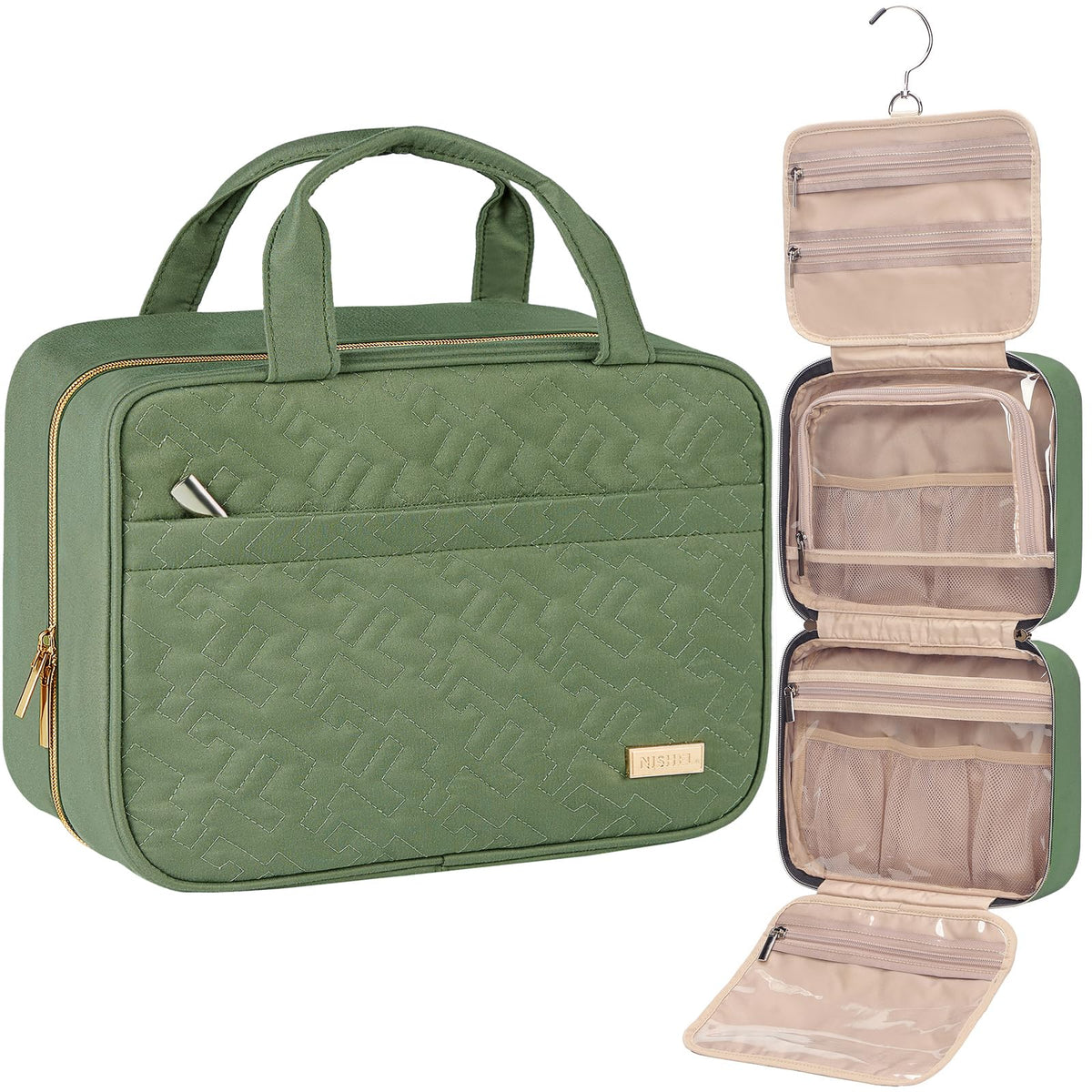 Hanging Travel Toiletry Bag for Full-Size Essentials