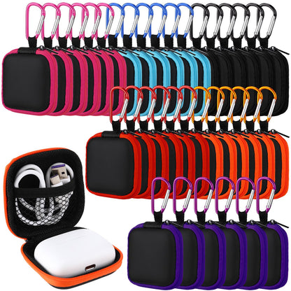 Paterr Square Earbud Case Pouch Bulk with Clip