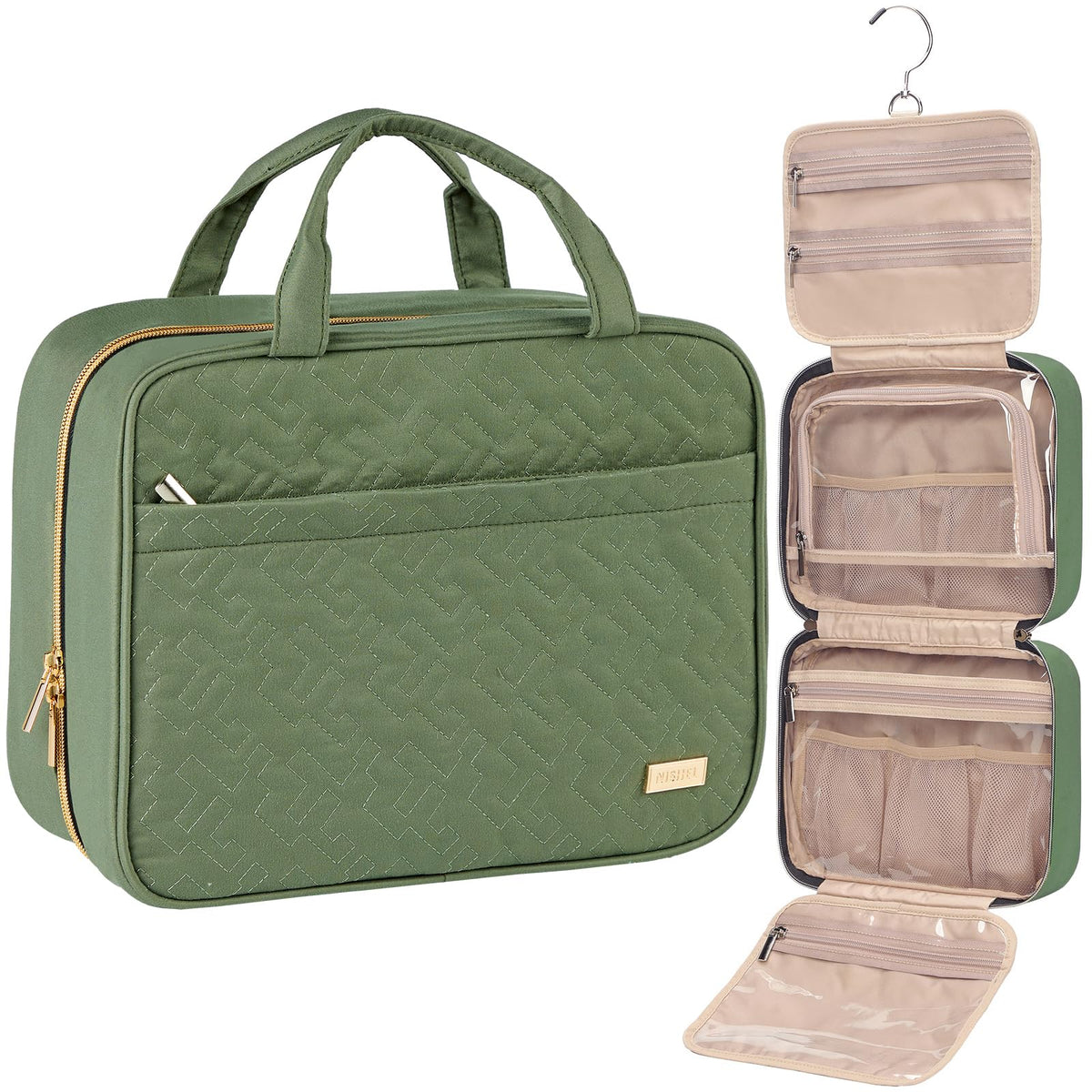 Hanging Travel Toiletry Bag for Full-Size Essentials