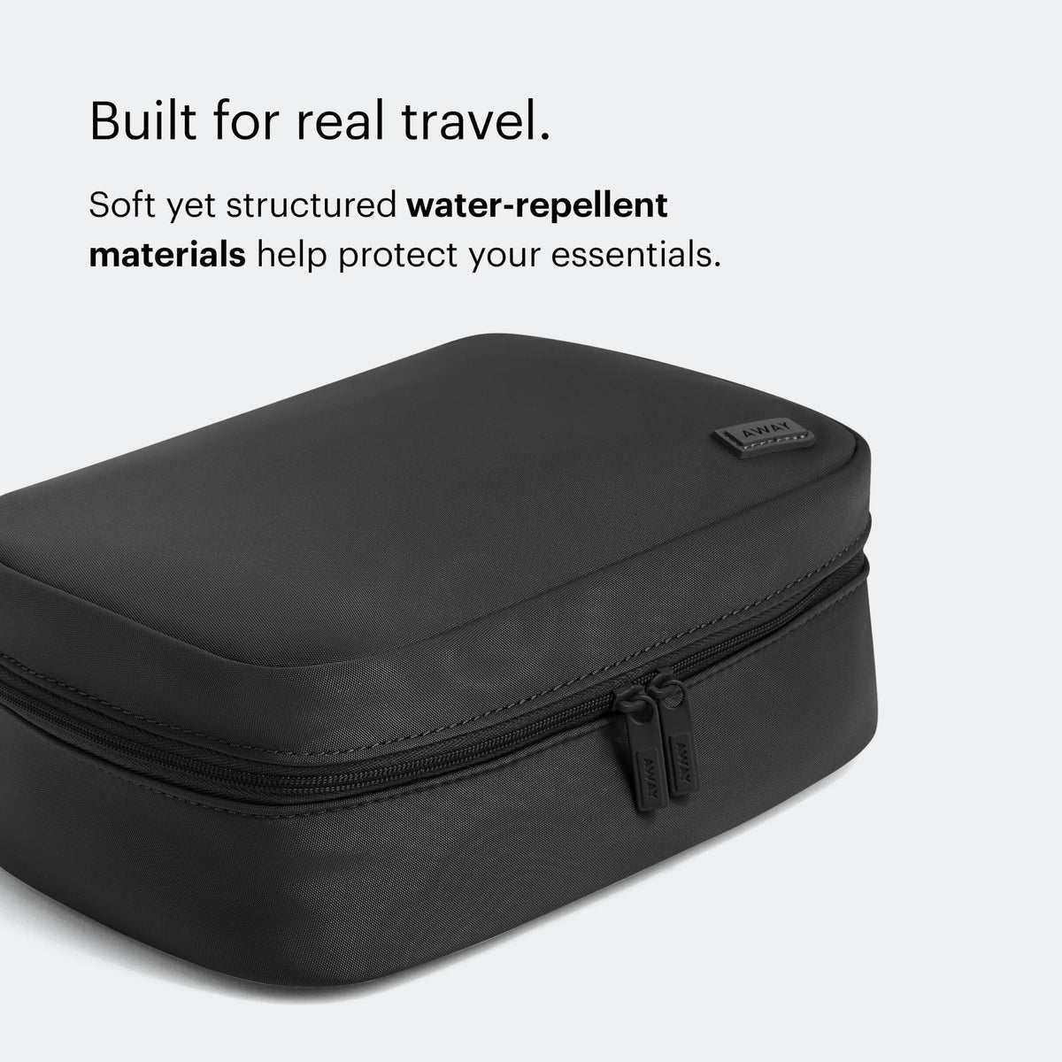 Water-Repellent Travel Cosmetics Bag with Organized Storage
