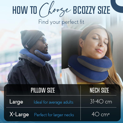 BCOZZY Travel Neck Pillow for Airplane, Head & Chin Support, Parent