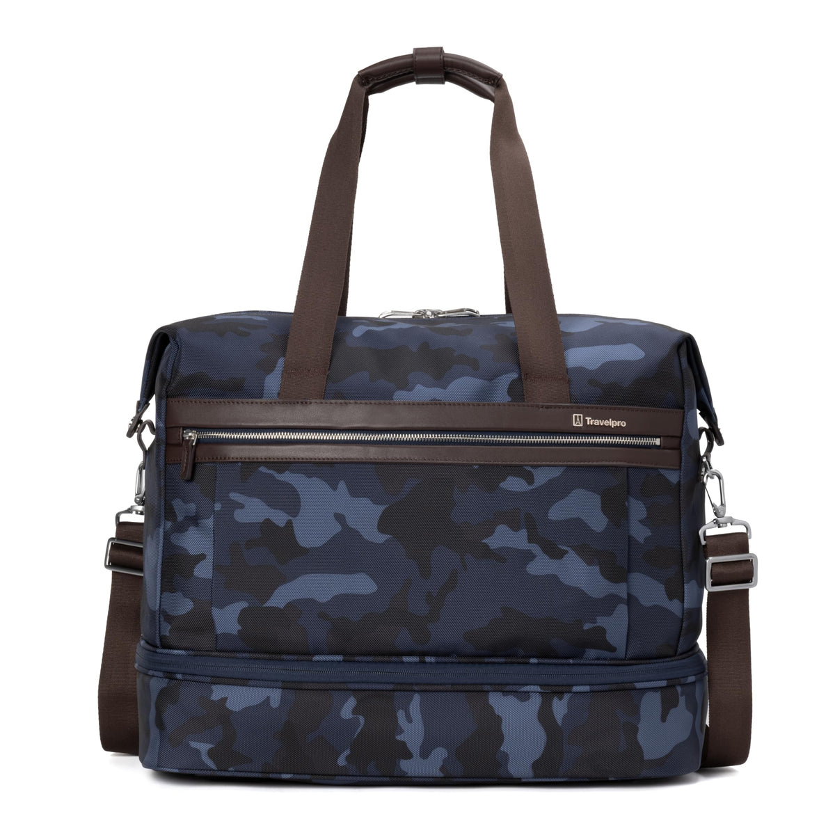 Travelpro Platinum Elite Carry on Soft Travel Drop-Bottom Weekender Bag, Overnight, Men and Women