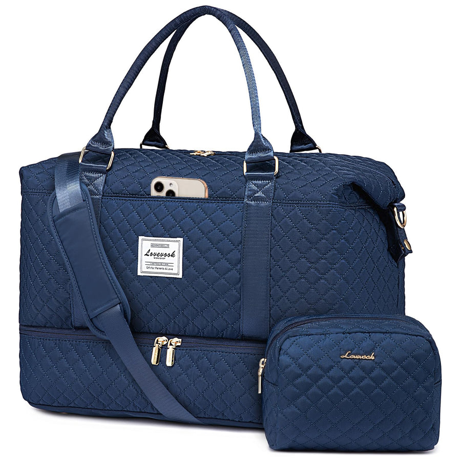 LOVEVOOK Travel Duffle Bag,Weekender Bags for Women with Shoe Compartment