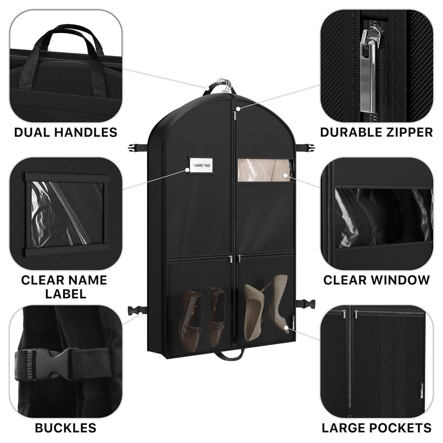 Heavy Duty Garment Bag for Suits and Dresses